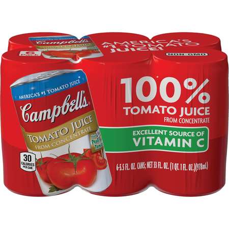 Campbells Campbell's Tomato Juice Kosher 5.5 oz. Cans, PK48 000000007